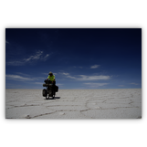 Auf dem Salar de Uyuni, der größten Salzpfanne der Erde (September 2015).